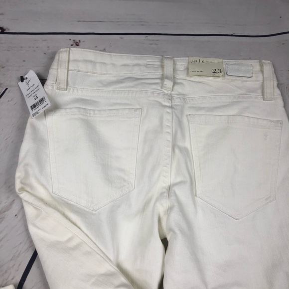 Joie White Cropped Jeans - Picture 3 of 8